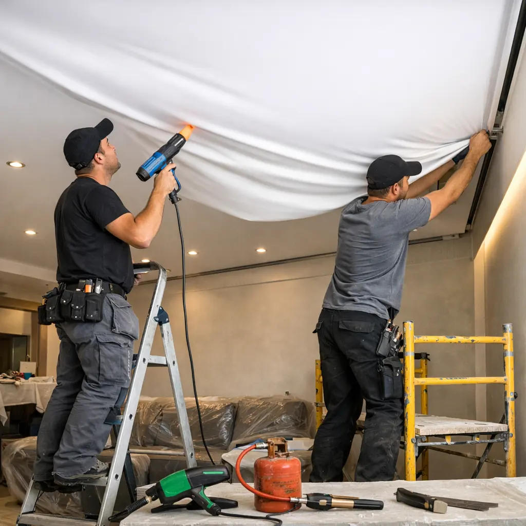 Montaż sufitu napinanego