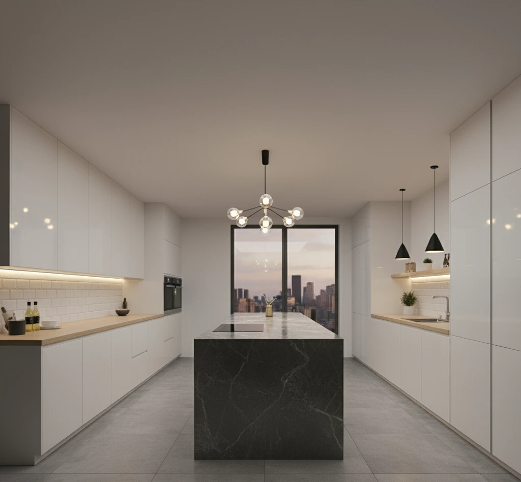 Pomieszczenie po montażu