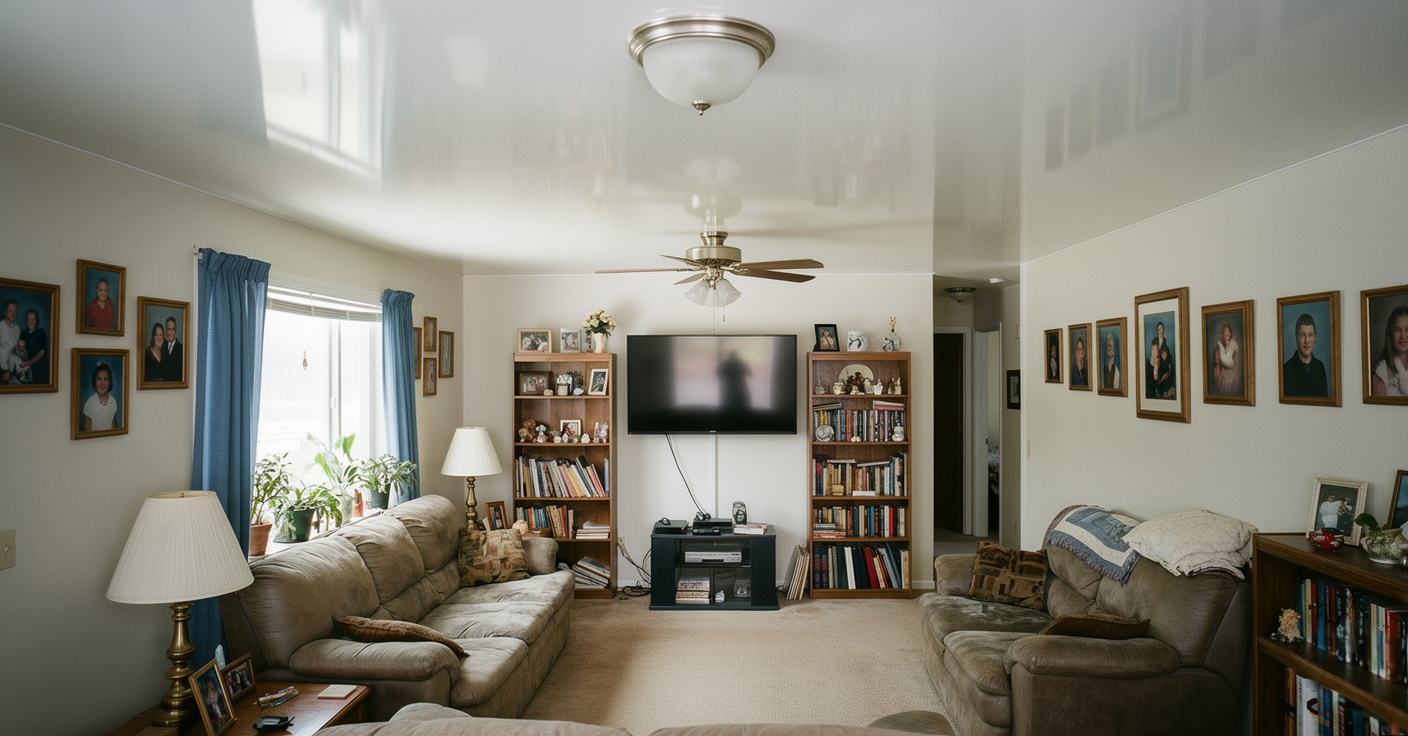 Sufit Napinany w starej kamienicy