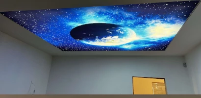 Sufit napinany: Gwiaździste niebo