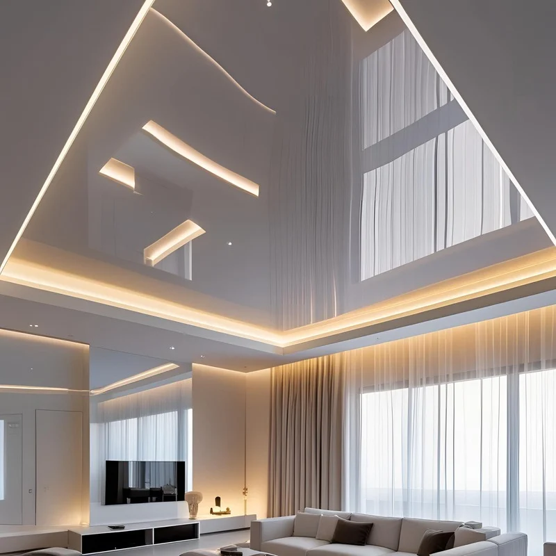 sufit napinany w hotelu