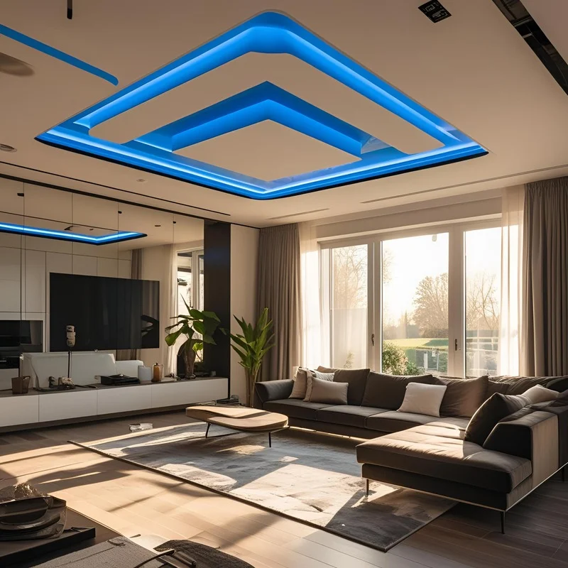 Sufit napinany w mieszkaniu