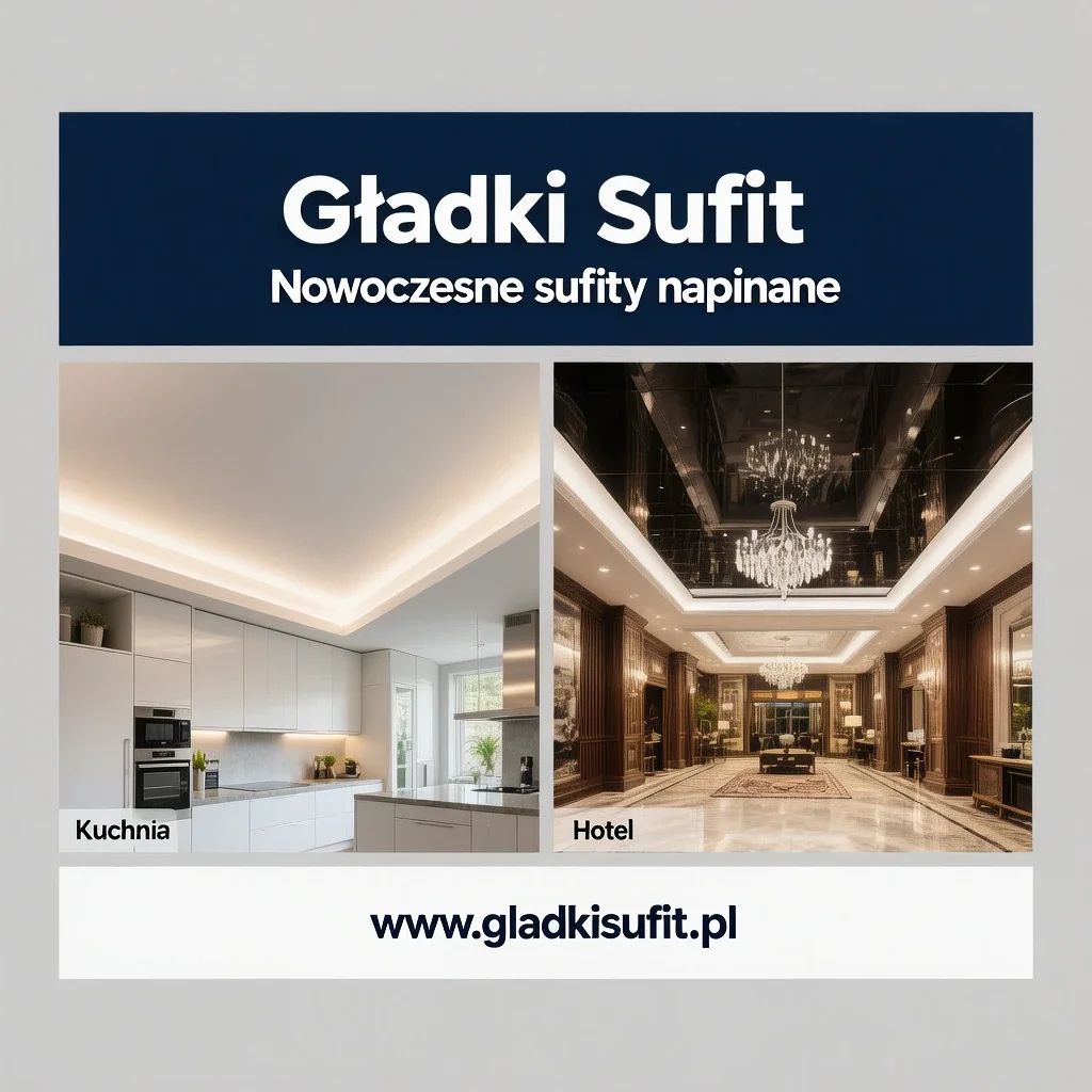 sufit napinany kuchnia i hotel